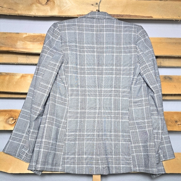 Zara blazer jacket Size:0 Color:Black/White Glen check - Picture 5 of 11
